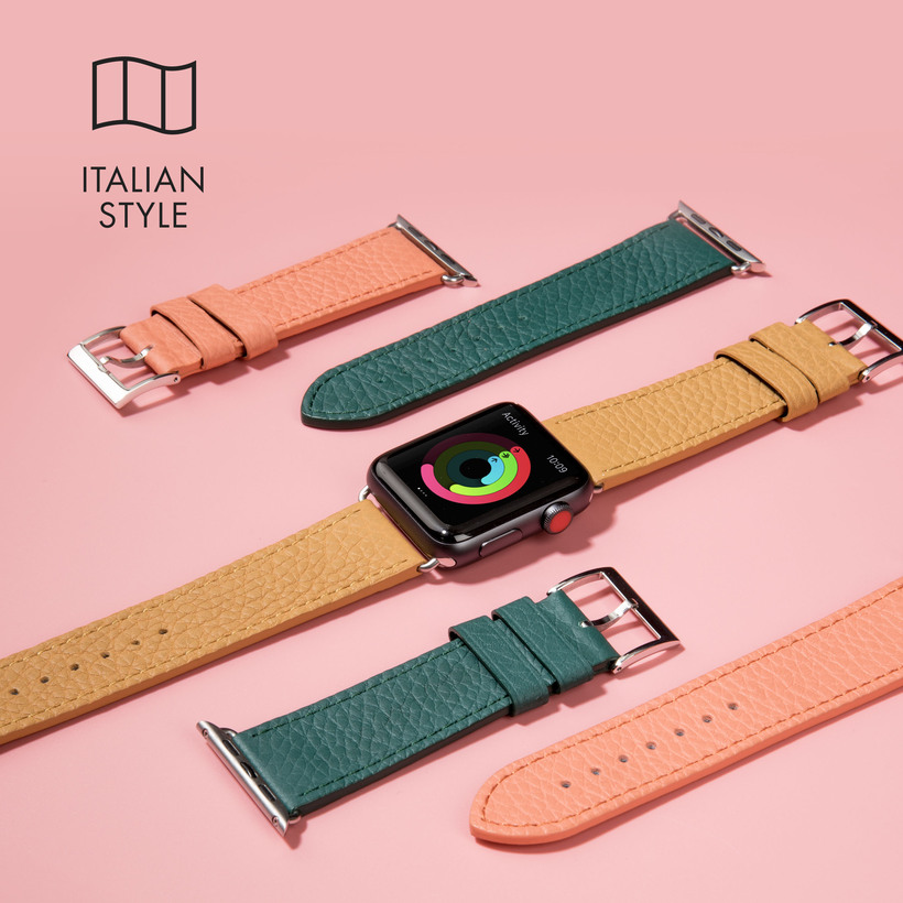 HÀNG CHÍNH HÃNG - Dây đeo Laut Milano For Apple Watch Series 1~7 & SE Móc khóa và đầu nối được làm bằng thép không gỉ, bền bỉ và chắc chắn trong quá trình sử dụng.