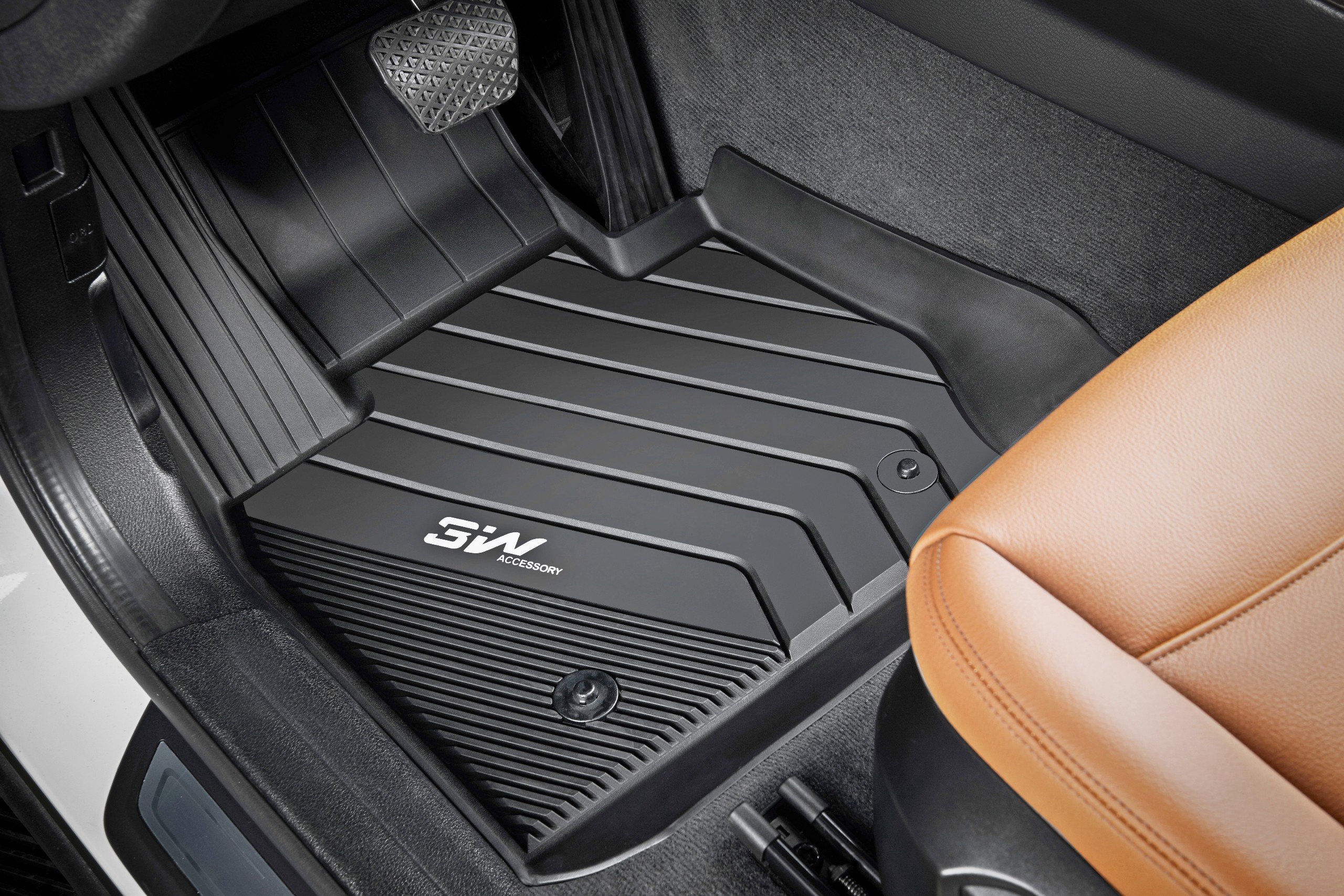 Thảm lót sàn xe ô tô BMW X4 2014-2017 nhãn hiệu Macsim 3W - chất liệu nhựa TPE đúc khuôn cao cấp - màu đen