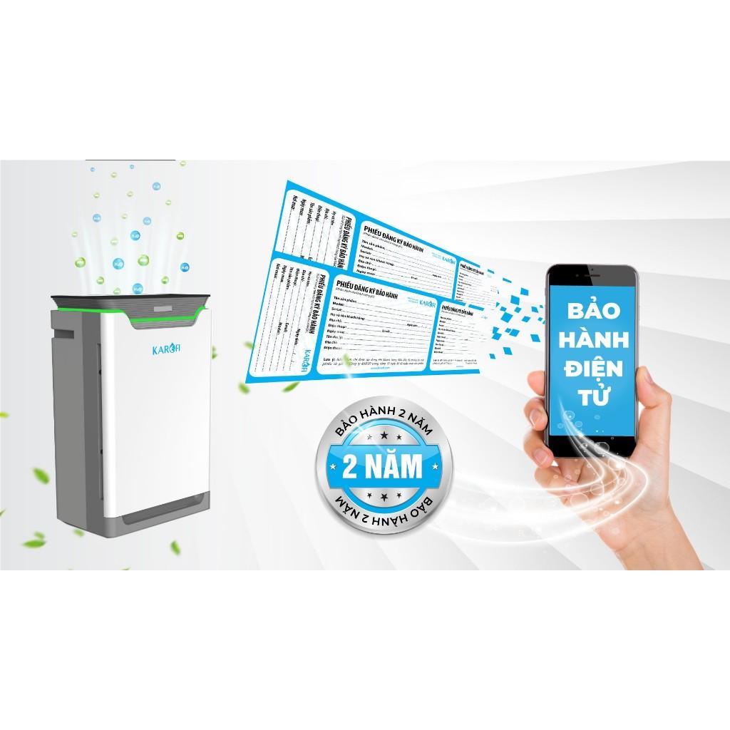 Máy lọc không khí Karofi KAP-317; Lọc 8 cấp; Sơ lọc; Nano bạc; HEPA; Cacbon hoạt tính; Tạo ẩm - Hàng Chính Hãng