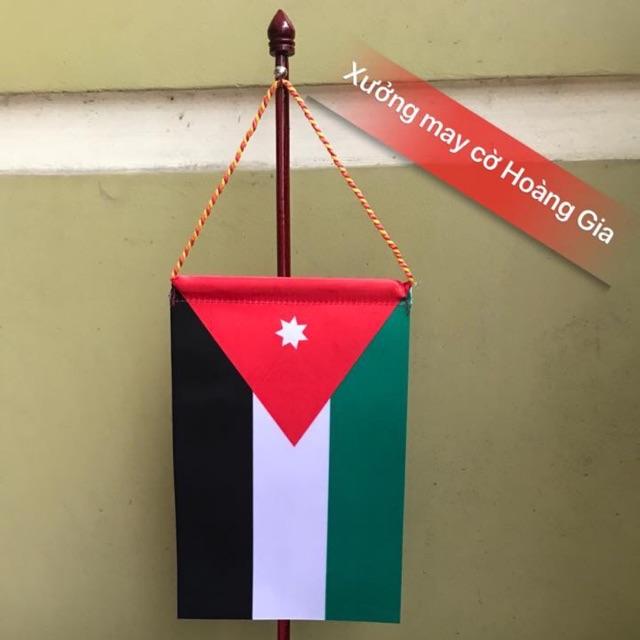 Cờ để bàn đế gỗ đơn
