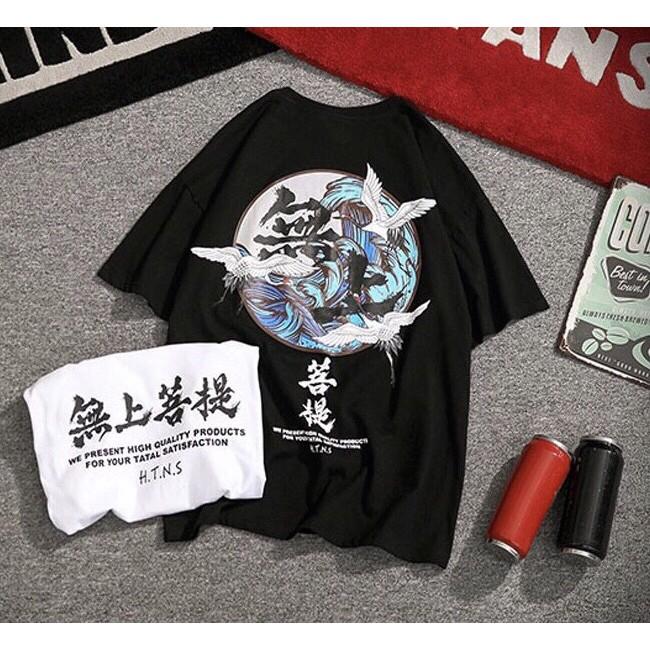 Áo thun tay lỡ vải cotton co giãn