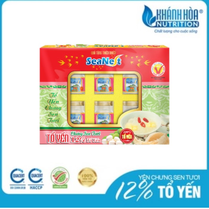 Tổ Yến Chưng Đường Phèn Sen Tươi Cao Cấp -Khánh Hòa Nutrition - Lọ 70 ML