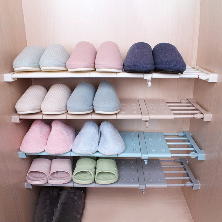 Kệ Chia Ngăn Đa Năng Không Cần Khoan Vít, Rộng Cố Định 24cm Màu Trắng