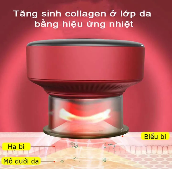 Máy giác hơi điện mini cầm tay massage thông minh, máy cạo gió 6 cấp độ giảm đau nhức, tăng tuần hoàn máu