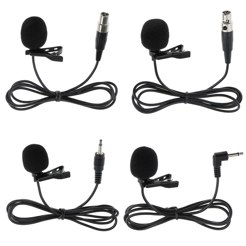 JY-515 Multi-function Lavalier Lapel Tie Clip-on Vacuum Tube Mini Microphone 3.5mm/3Pin/4Pin XLR Connector