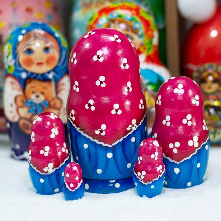 BỘ BÚP BÊ NGA MATRYOSHKA 5 LỚP 15CM "YULIA ÔM MÈO" QUÀ LƯU NIỆM NGA ĐỘC ĐÁO CỰC ĐẸP