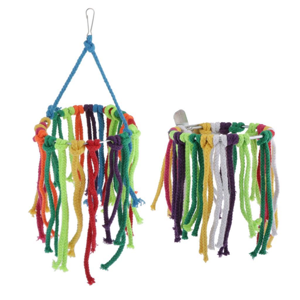 Birds Parrot Chew Toys Cage Shredder Foraging Toy For Small Bird Hanging Toy