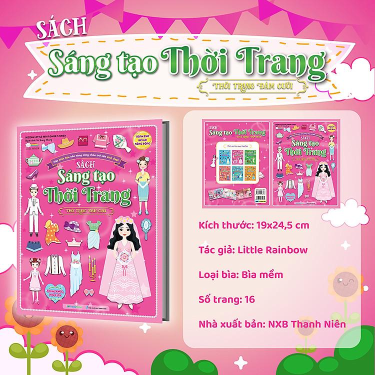 Sách Sáng tạo thời trang: Thời trang đám cưới (Hơn 100 stickers)
