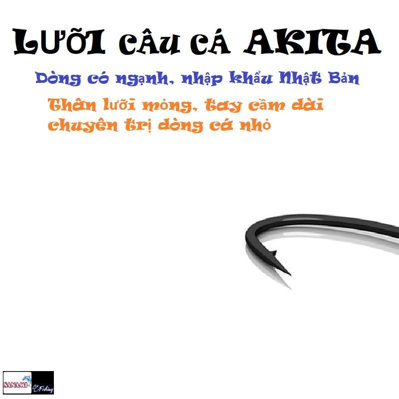 Lưỡi Câu Cá AkiTo Chất Liệu Thép CarBon Đen Mới Có Nghạnh LCC10