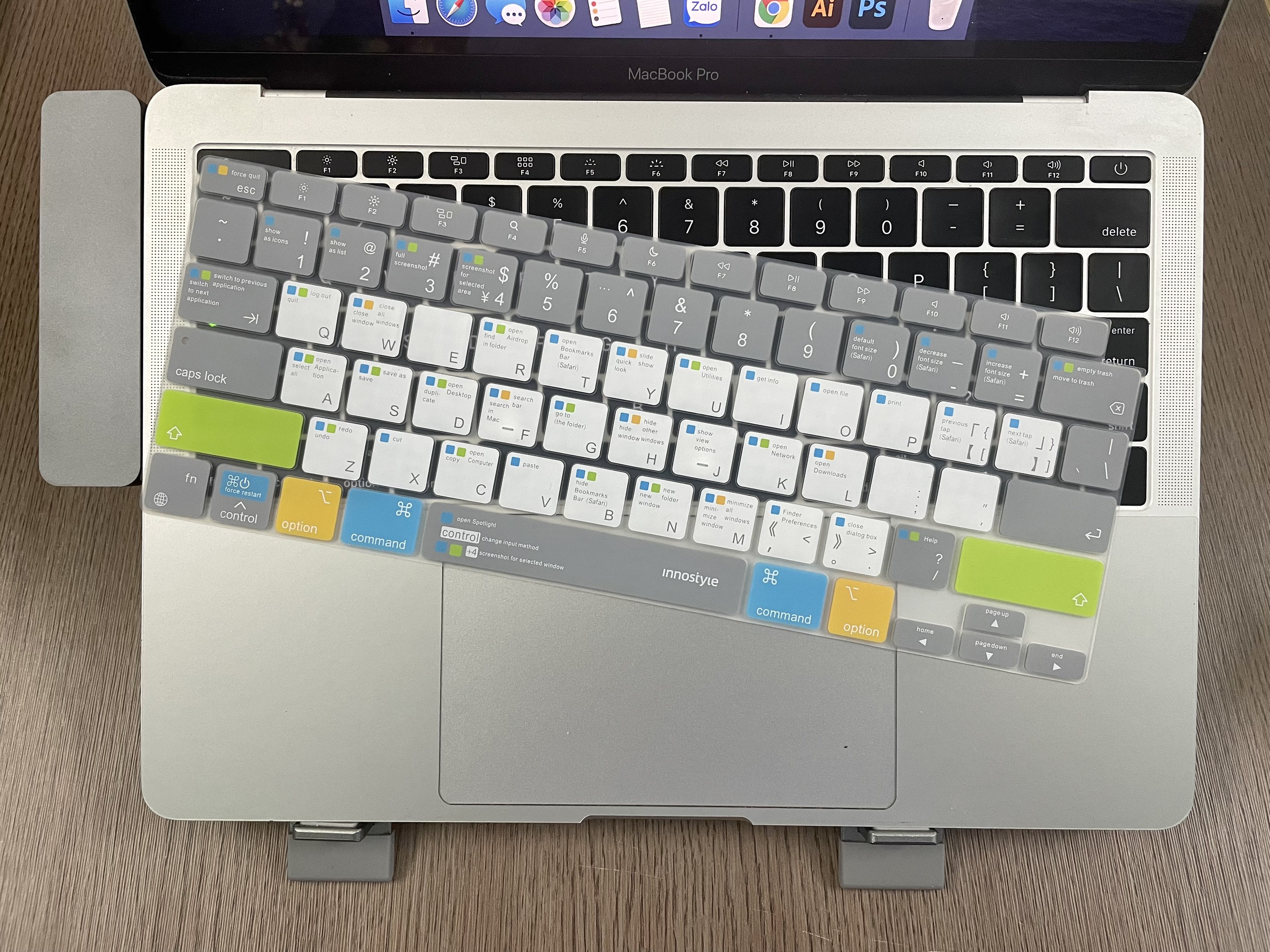 Phủ Phím Tắt Macbook Air/Pro 13 inch 2020 M1, Pro 14/16 inch 2021 Innostyle (USA) Keyguard Navigator Shortcut