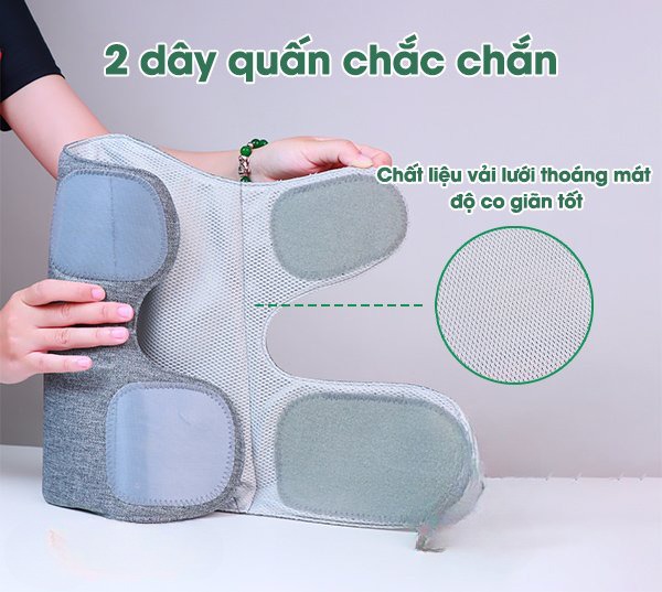 Máy massage bắp chân,đai massage chân chạy bằng pin ,giúp giảm đau, căng cứng cơ chân