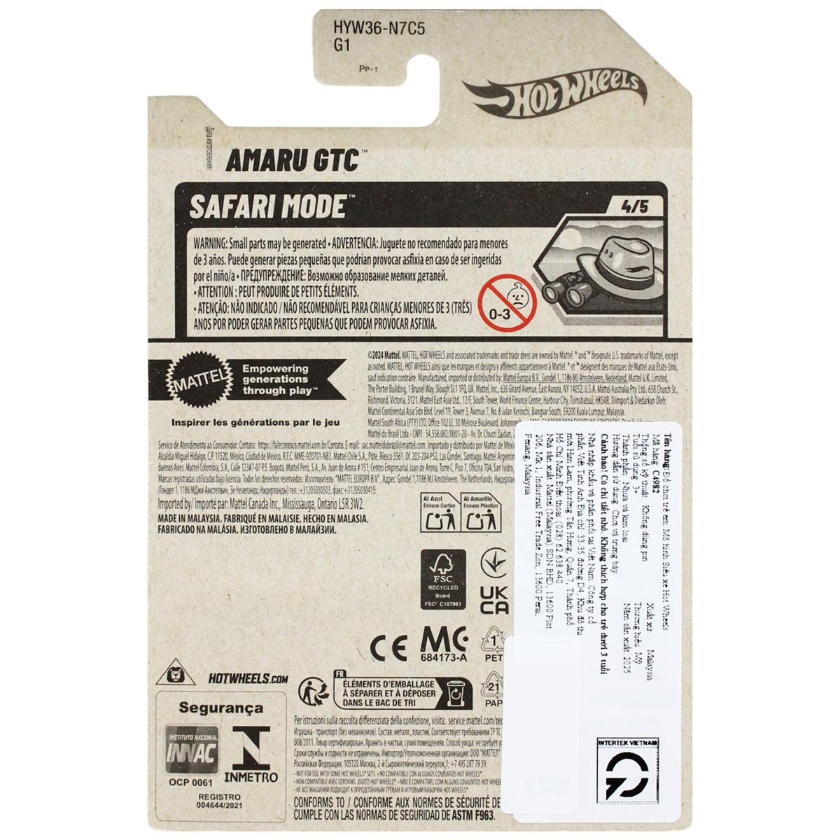 Siêu Xe Hot Wheels C4982 - 171/250 - Amaru GTC