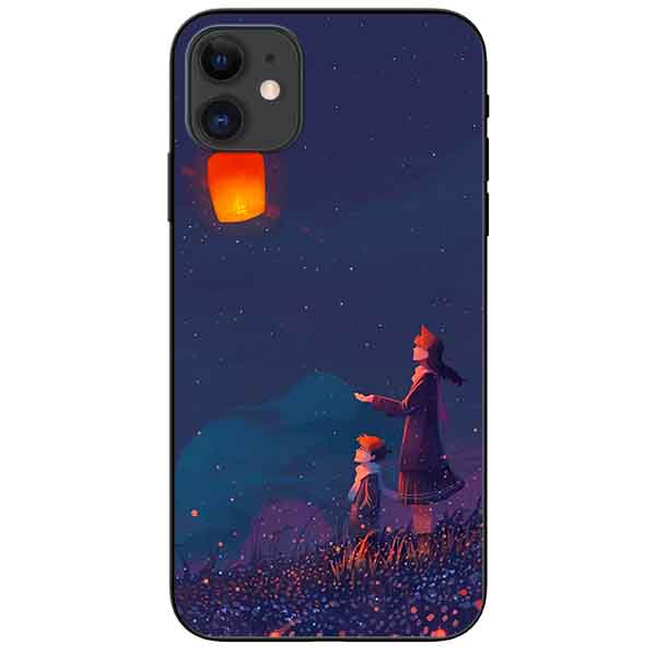 Ốp lưng in cho Iphone 11 Mẫu Conan Ngắm Đèn
