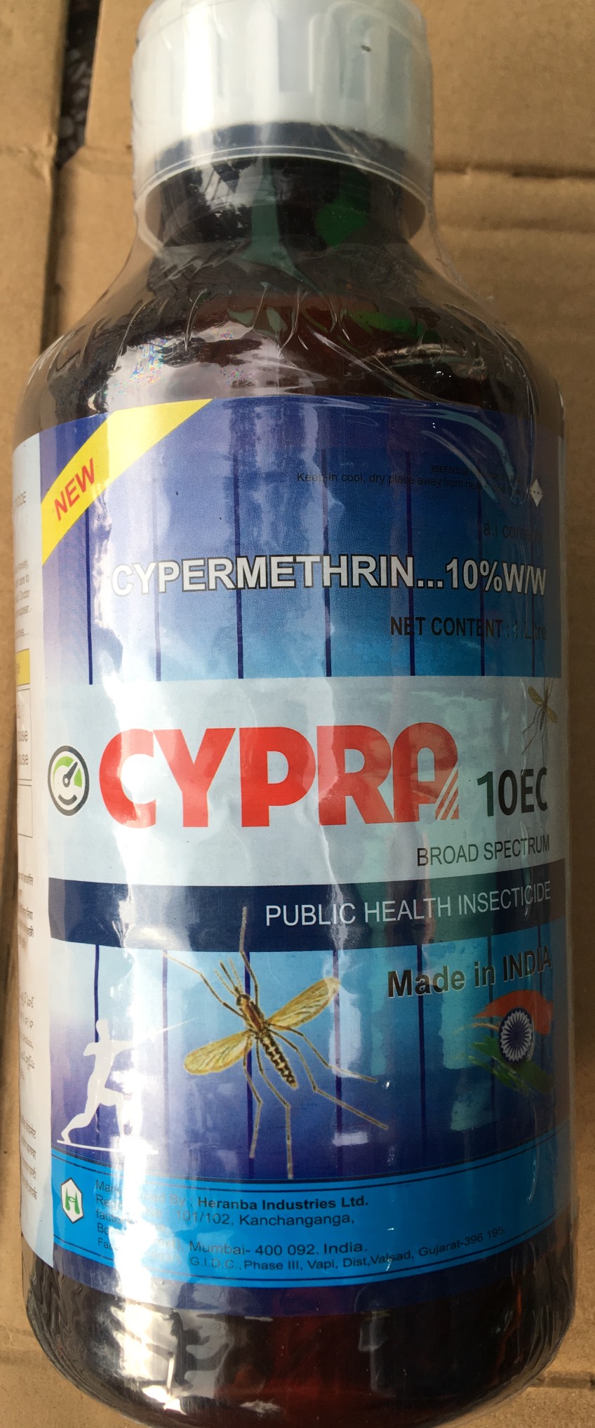 Chế phẩm trừ muỗi và côn trùng CyPra nhập khẩu Ấn độ lọ 1 lít