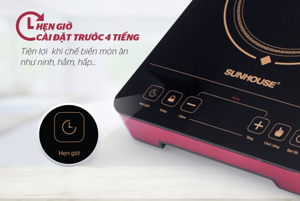 Bếp Hồng Ngoại Cảm Ứng Sunhouse SHD 6014 - Hàng chính hãng
