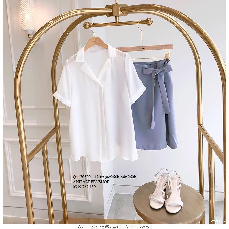 Q1170520 SET ÁO PHỐI CHÂN VÁY CÔNG SỞ