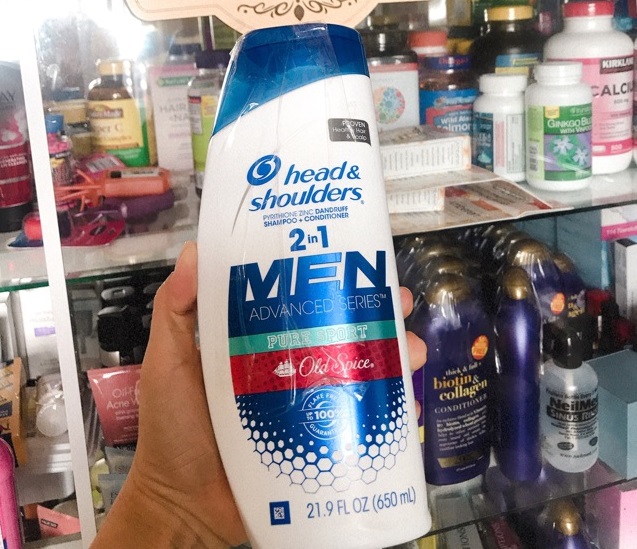 Dầu gội và xả Head &amp; Shoulders Men 2in1 Old Spice Pure Sport 650ml