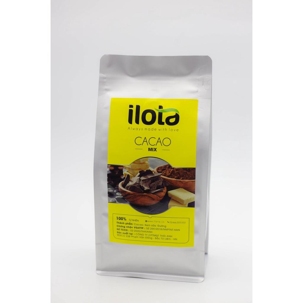 Cacao sữa 3in1 hoà tan Ca cao mix nguyên liệu pha chế uống liền kiểu milo ILOTA gói 1000gr