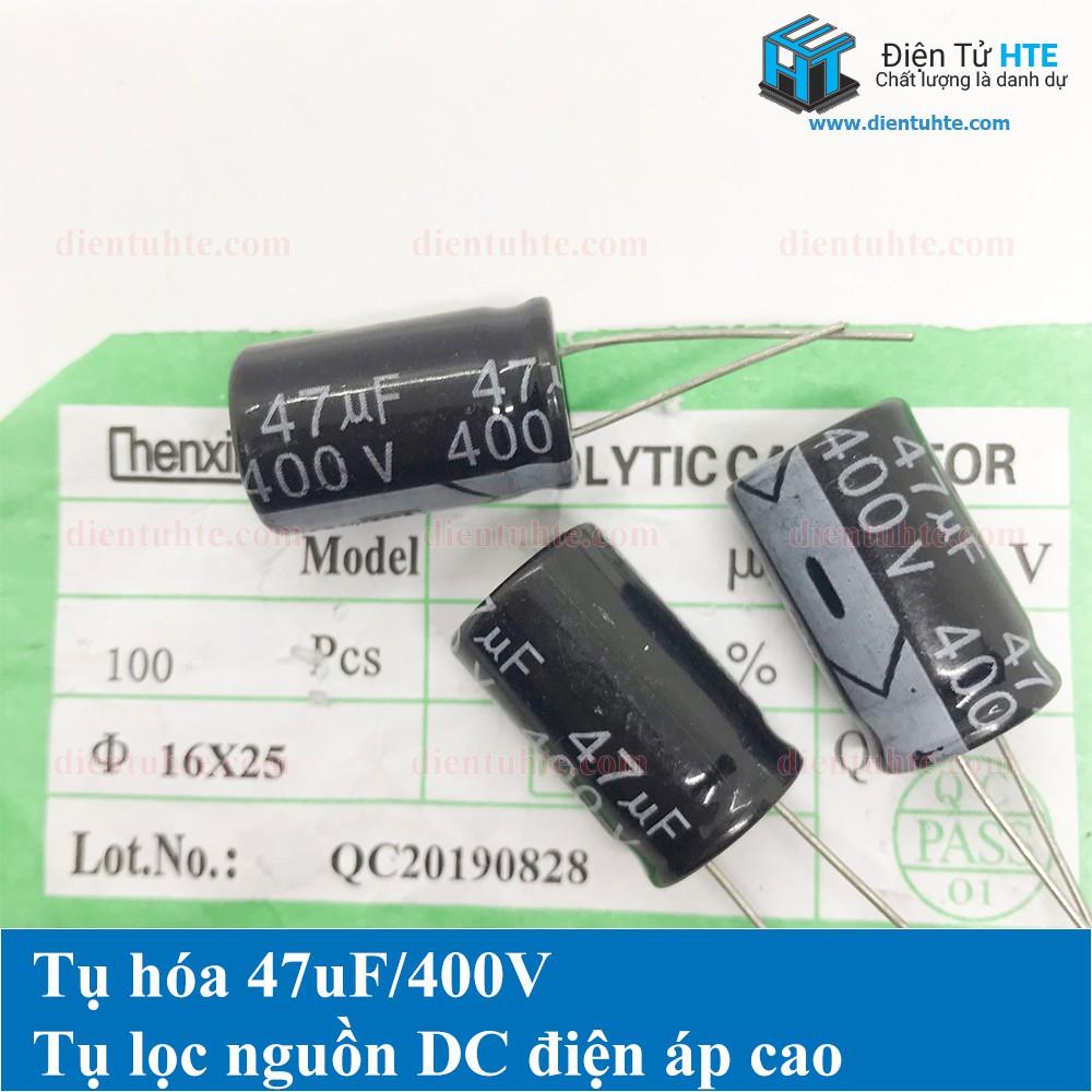 Bộ 4 tụ điện 47uF 400V 16x25mm