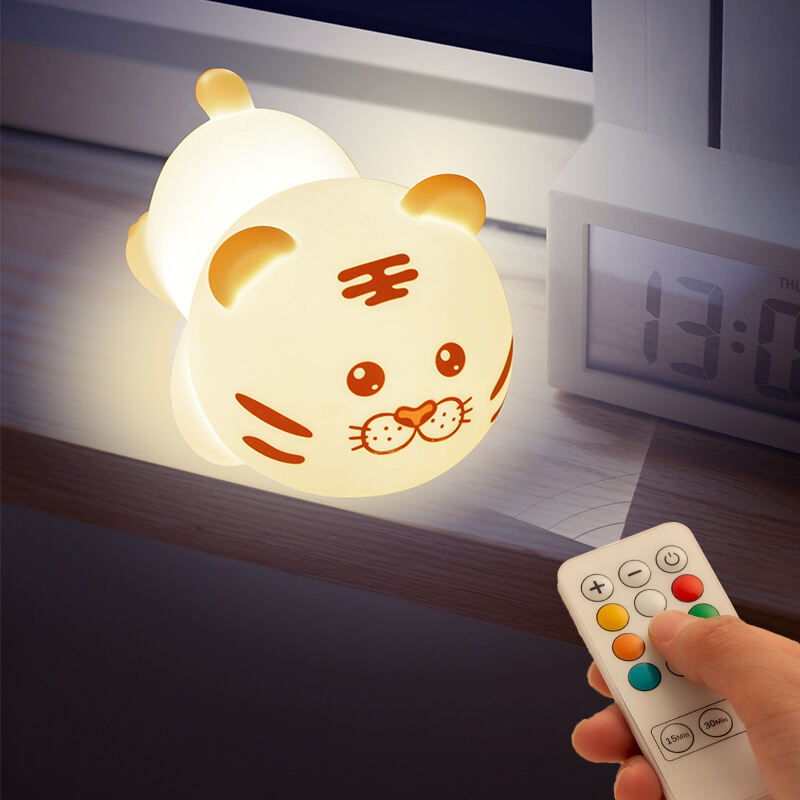 Đèn Trang Trí Hổ Tiger Nằm Đèn Ngủ Đổi Màu Quà Tặng_ Hàng chính hãng