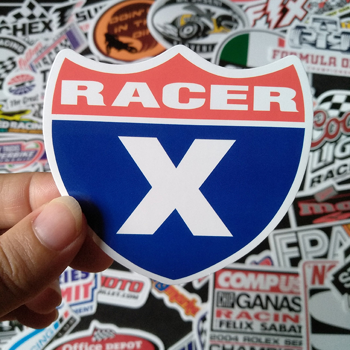 Bộ Sticker dán cao cấp chủ đề RACING - Dùng dán Xe, dán mũ bảo hiểm, dán Laptop