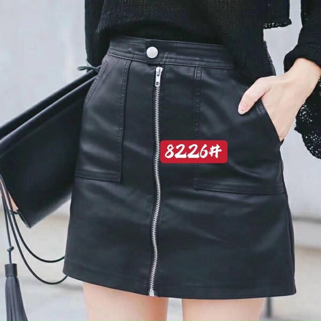 Chân váy da nhiều mẫu hàng sẵn có size