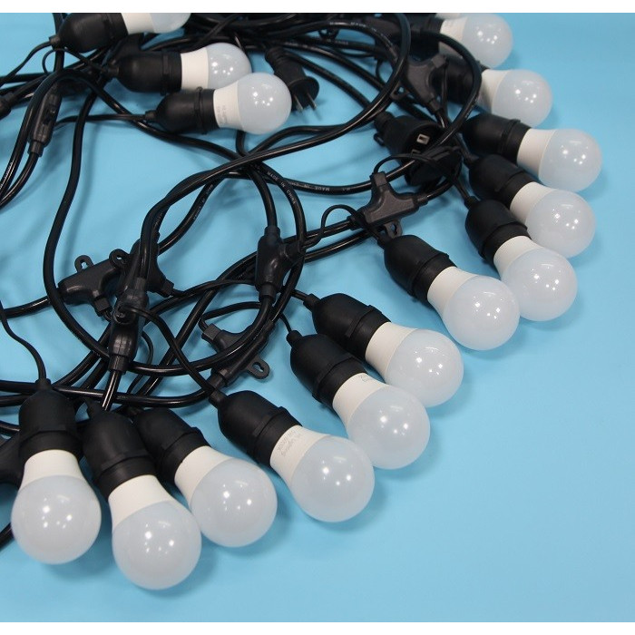 Dây đèn bóng led búp 7 mét 14 bóng 5w, đèn trang trí