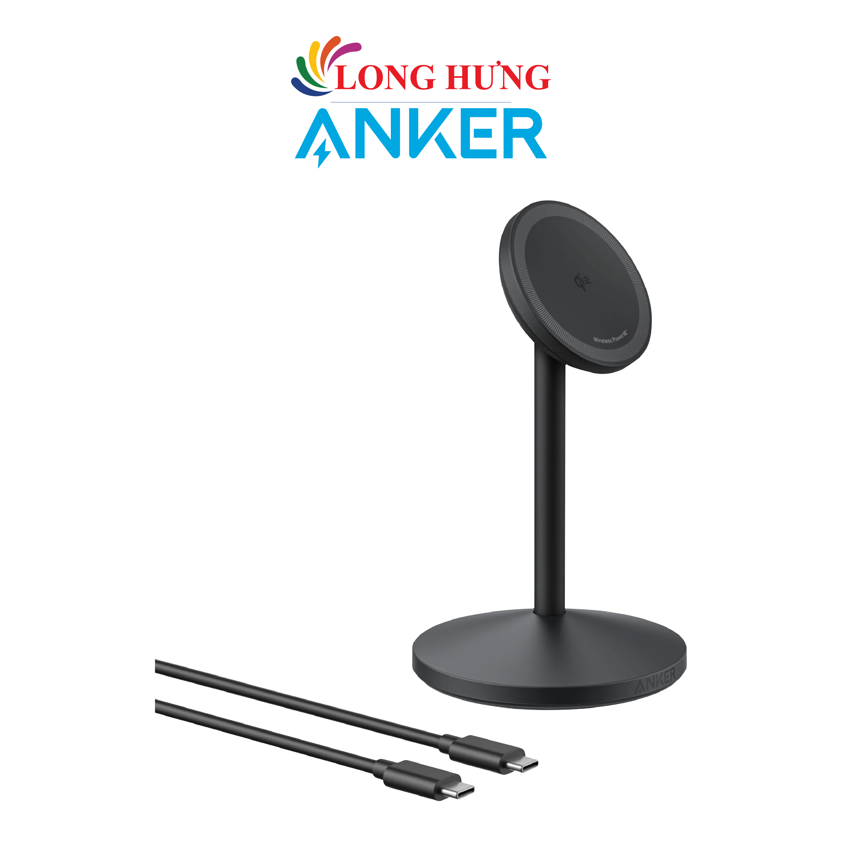 Đế sạc Anker MagGo Wireless USB-C 15W Charge.Stand A25X1 - Hàng chính hãng