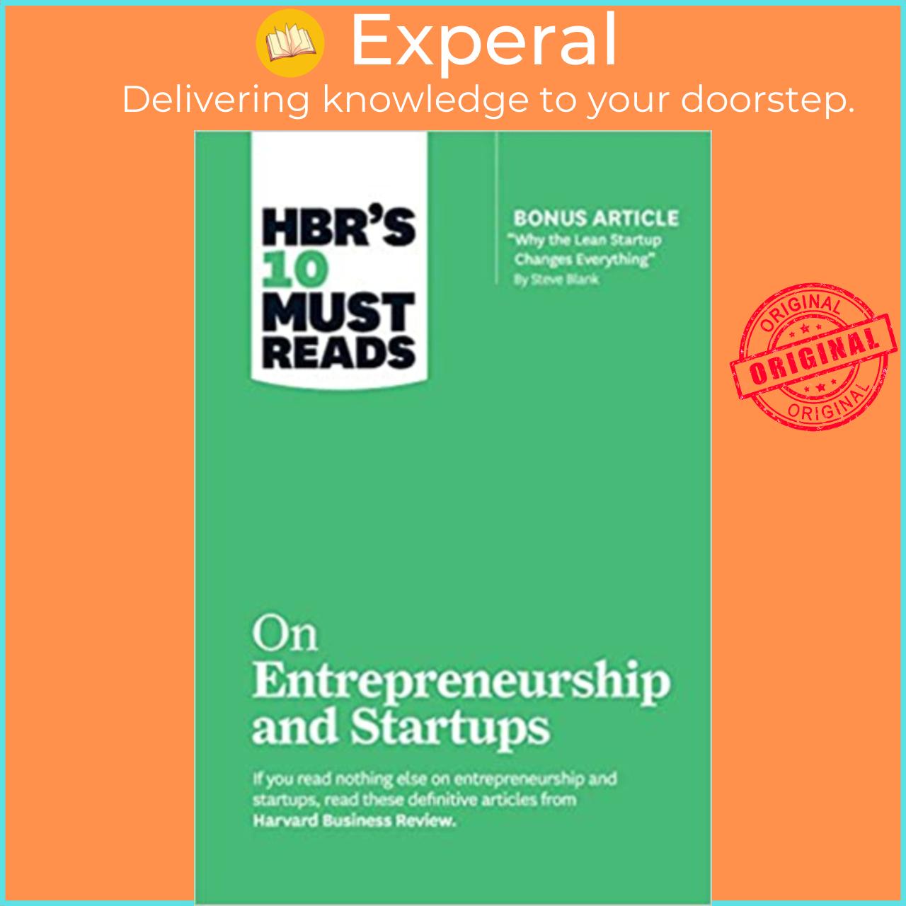 Sách - HBR's 10 Must Reads on Entrepreneurship and Startups