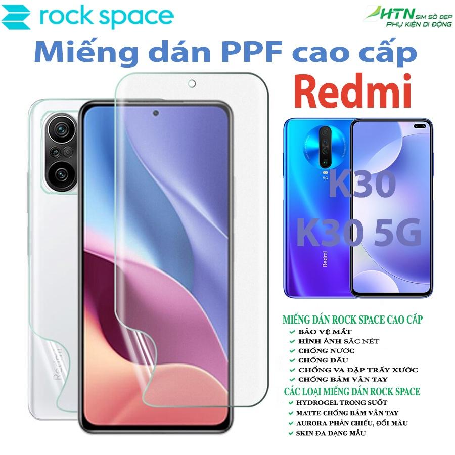 Miếng dán PPF cao cấp rock space cho Xiaomi Redmi K30 5G Hydrogel / Matte dán màn hình/ mặt sau lưng điện thoại tự phục hồi vết xước nhỏ chống ánh sáng xanh - Hàng chính hãng