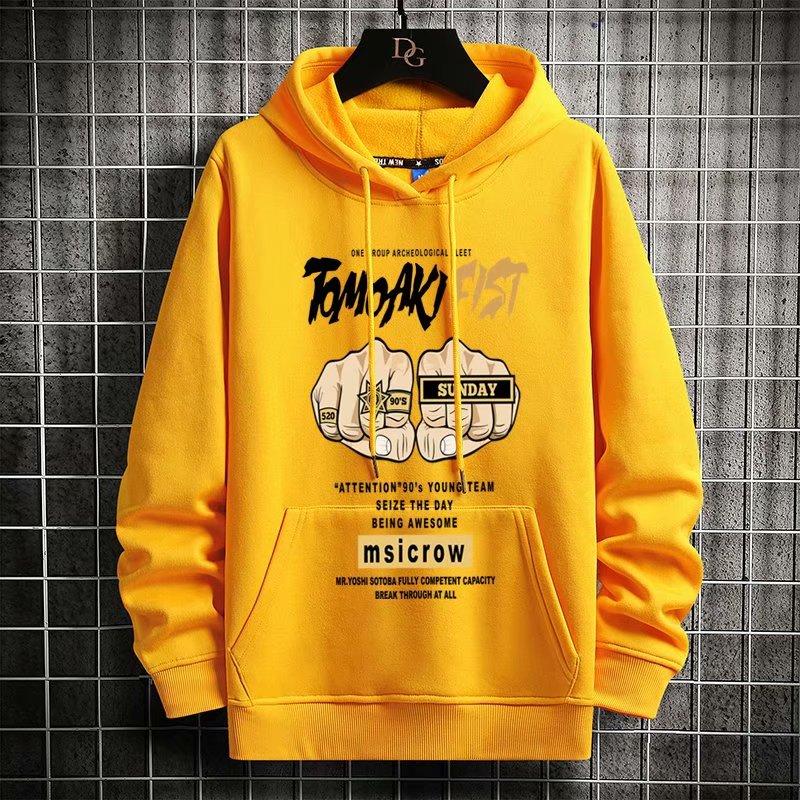 Áo khoác hoodie dáng rộng 8 màu thời trang