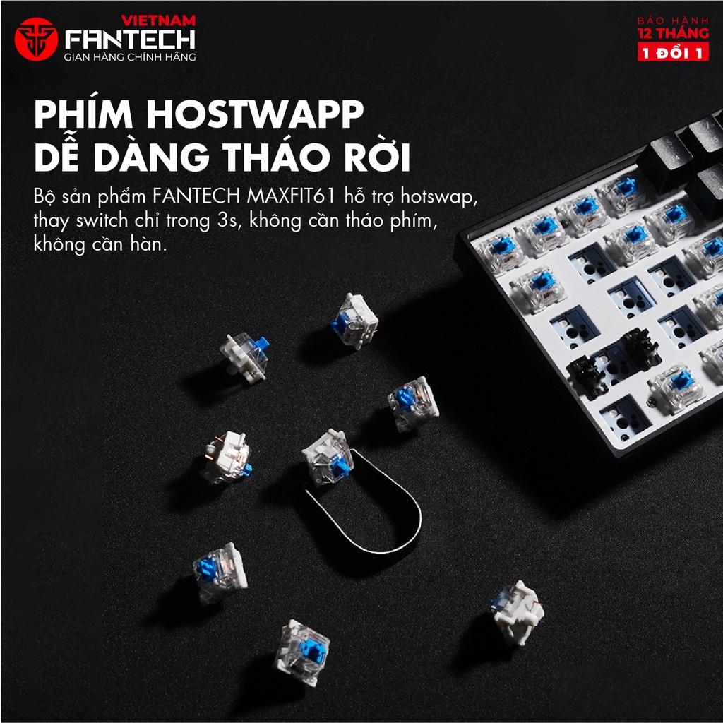 Bàn Phím Cơ Gaming FANTECH MK857 MAXFIT61 Hỗ Trợ Hotswap Led RGB Size 60% - Hàng chính hãng