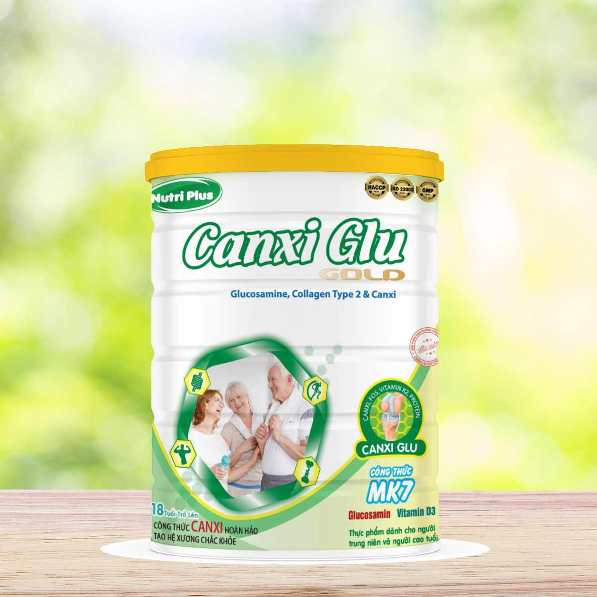 Sữa Canxi Glu bổ sung can xi hoàn hảo giúp tạo hệ xương vững chắc dành cho người già 900G_Nutri plus