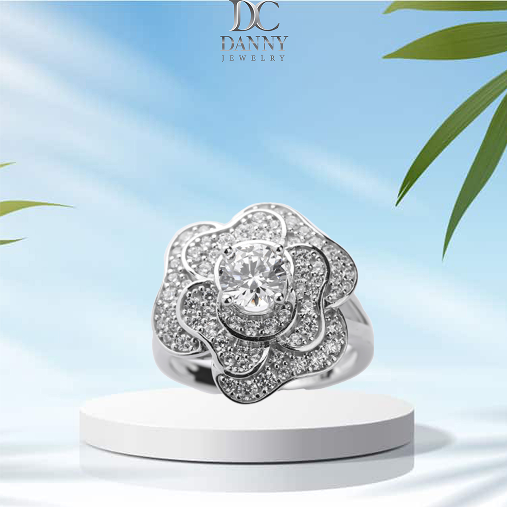 Nhẫn Nữ Bạc 925 Danny Jewelry Xi Bạch Kim Đính Đá CZ KI4GZ001