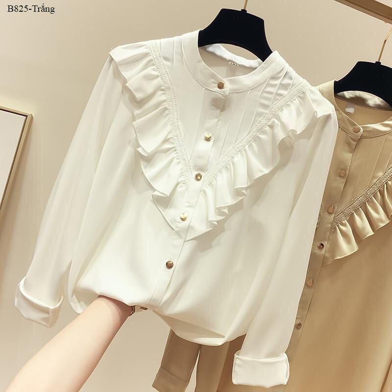 RẬP GIẤY MẪU A438 - RẬP ÁO SƠ MI CỔ TRÒN TAY DÀI