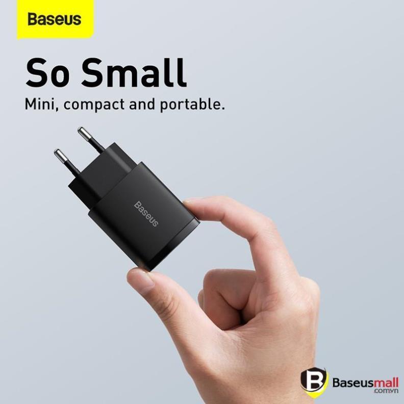 Baseus -BaseusMall VN Cốc sạc siêu nhỏ gọn 20W Baseus Compact Quick Charger (Hàng chính hãng