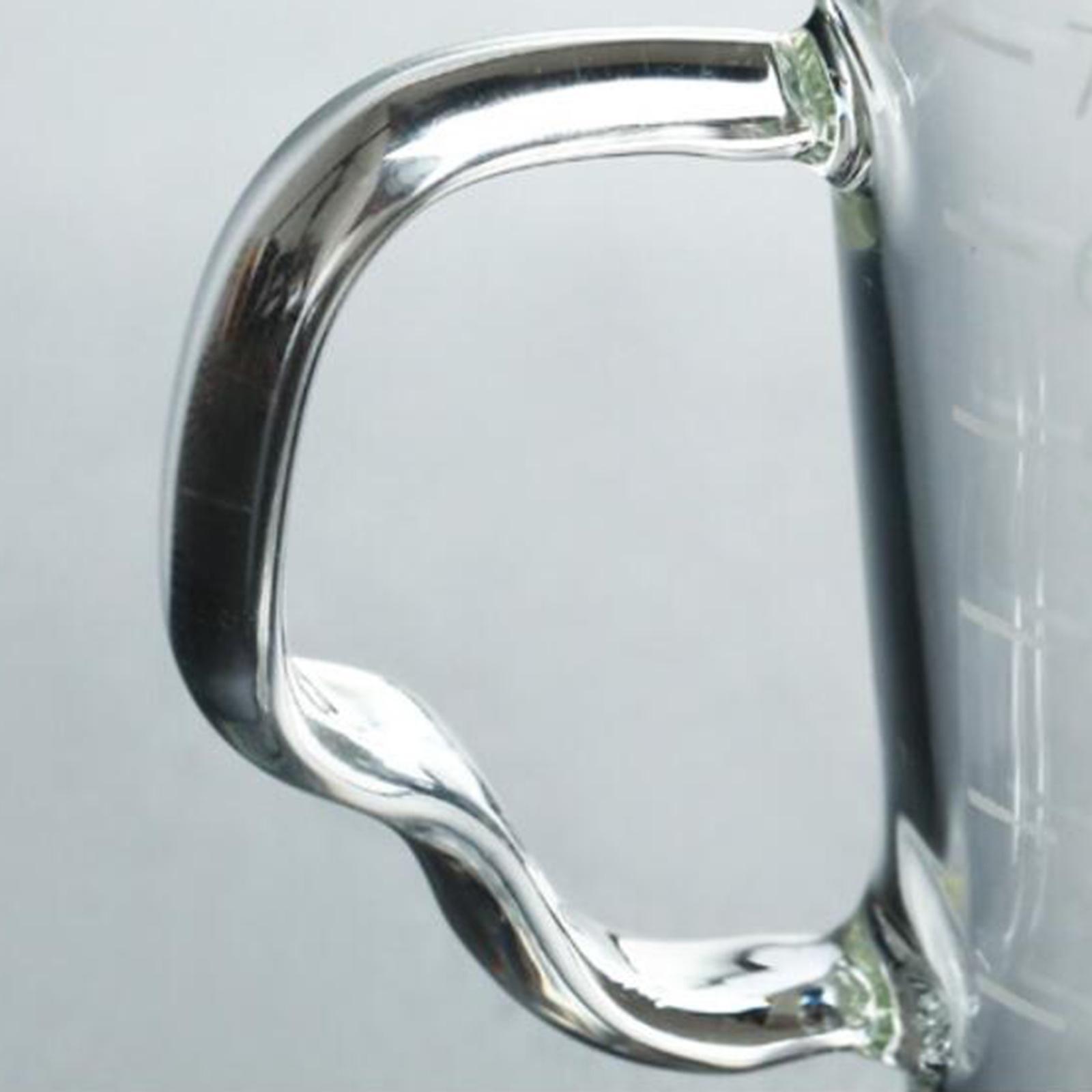 2pcs Espresso Glass Measuring Milk Cup Tea Cafe Drink Shaker Coffee Ounce Mug