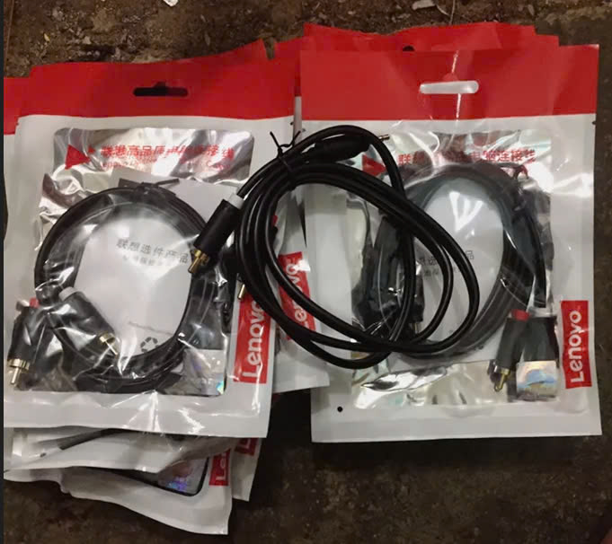 Dây Audio 3,5mm ra 2 đầu RCA (Hoa sen) dài 1M AV116 - 10584 - Hàng Nhập Khẩu