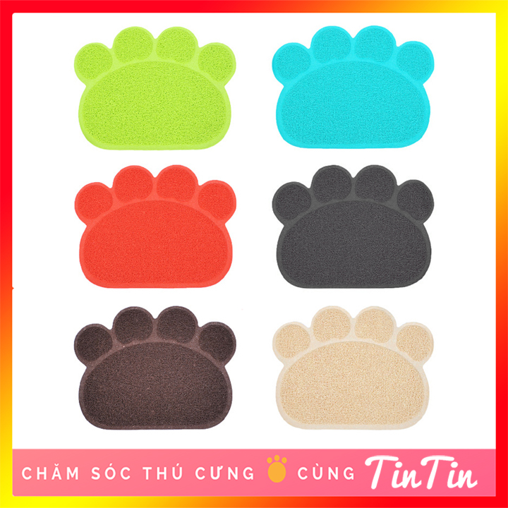 Thảm Lót Khay Vệ Sinh, Thảm Lót Bát Ăn Cho Mèo, Thảm Lót Chống Văng Cát Vệ Sinh và Hạt Thức Ăn