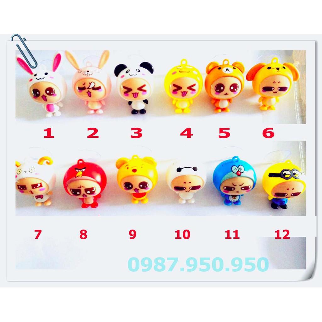 MÓC KHÓA HOẠT HÌNH 3 IN 1 4 in 1