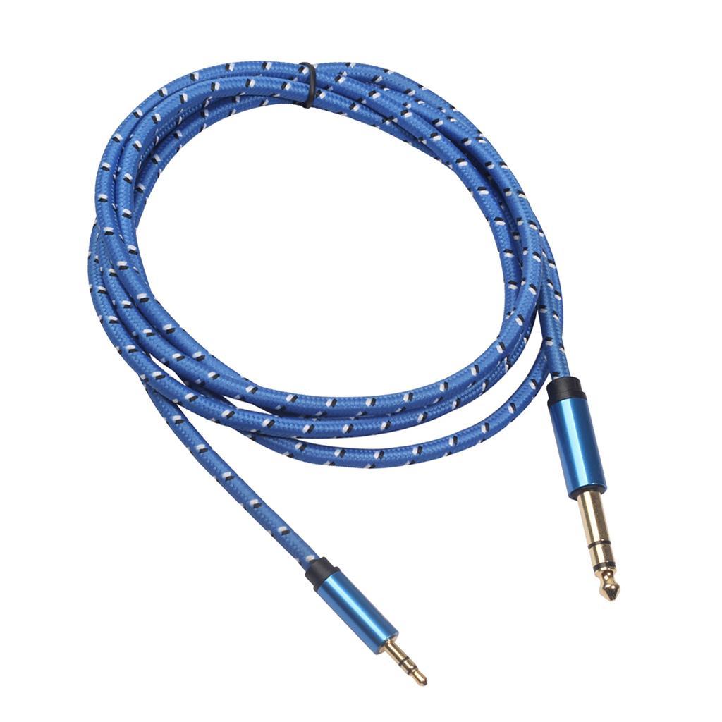 2-3pack 6.35mm 1/4" Male to 3.5mm 1/8" Male Stereo Audio Cable for iPod