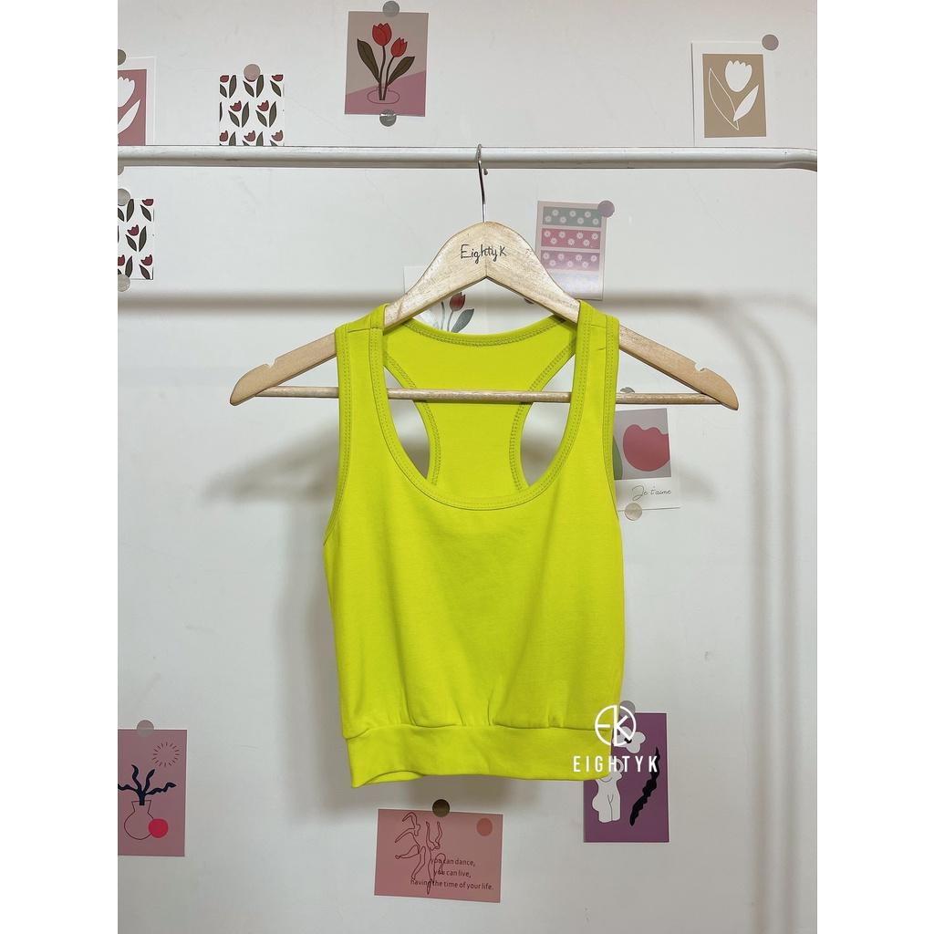 Áo Croptop Ba Lỗ Tập Trơn