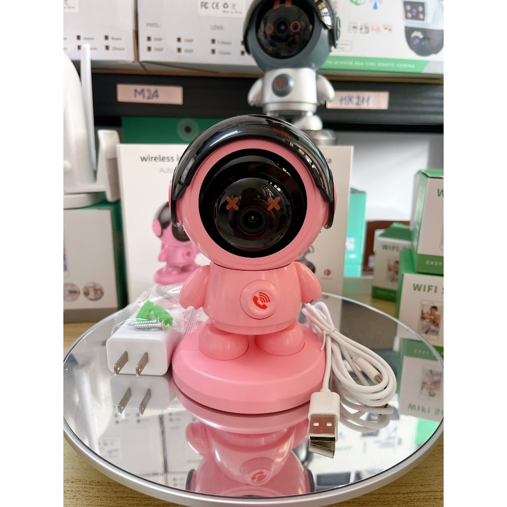 Camera WIFI iCam ROBOT PHI HÀNH GIA A5 - Thiết Kế Mới - Có Tính Năng Nghe Gọi Trực Tiếp - Hàng nhập khẩu