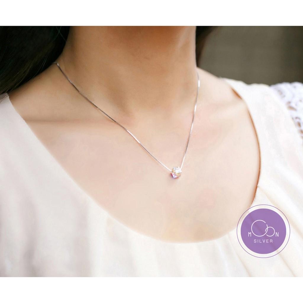 Dây chuyền bạc pha lê