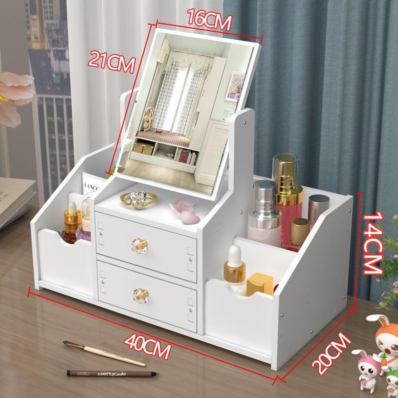 Kệ để đồ trang điểm 3 ngăn có gương