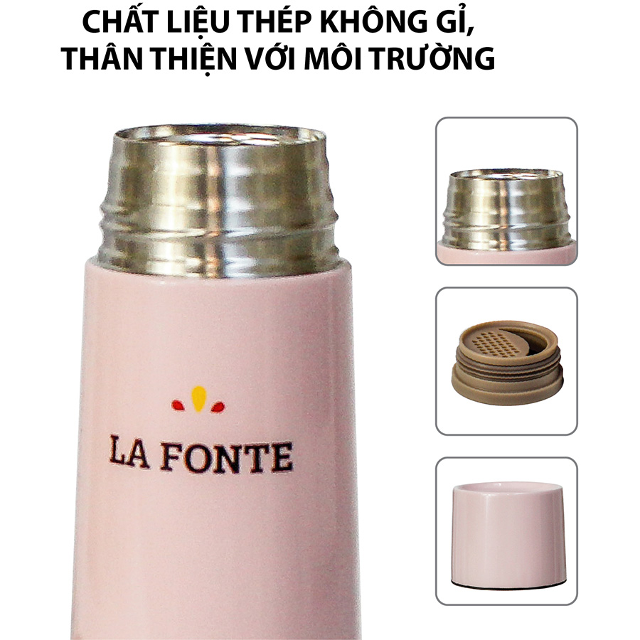 Bình Giữ Nhiệt La Fonte Màu Hồng - 000891