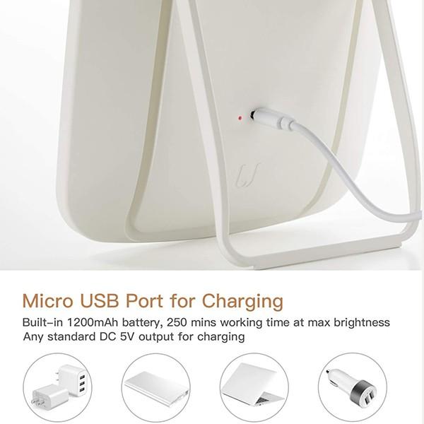 Gương trang điểm để bàn có đèn LED Xiaomi Jordan Judy NV026 - Hàng Chính Hãng