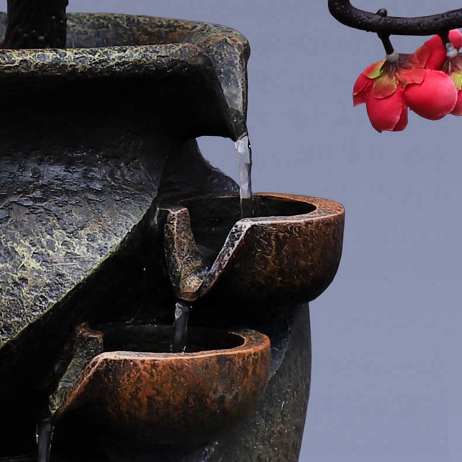 Waterfall Fountain Indoor Flower for Landscape Home Room Decor