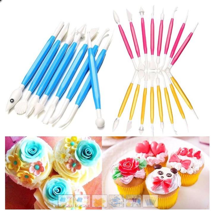 Bộ dụng cụ làm bánh fondant cơ bản 8 MÓN - FODA9P