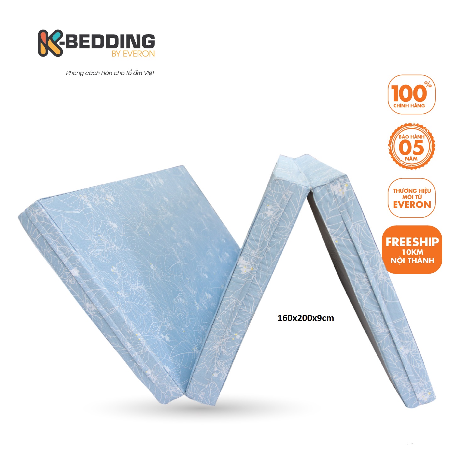 Nệm Bông Ép K-Bedding MTP 120x198x9cm (Giao màu ngẫu nhiên)